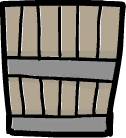 Tub with water inventory icon