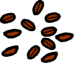Roasted coffee beans inventory icon