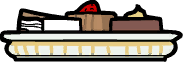 Plate with dessert inventory icon