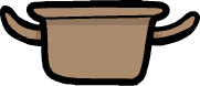 Small pot with porridge inventory icon