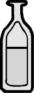 Bottle with water inventory icon