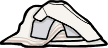 Dirty clothes inventory icon